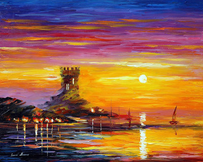 OLD TOWER  oil painting on canvas