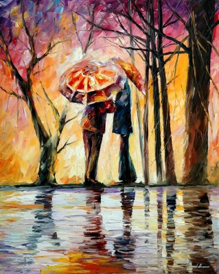 RAINY DATE  oil painting on canvas