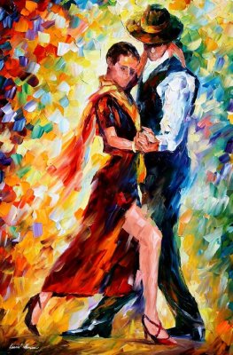 ROMANTIC TANGO  oil painting on canvas
