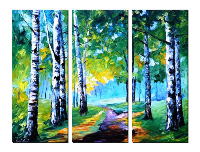 FRESH BIRCHES  SET OF 3