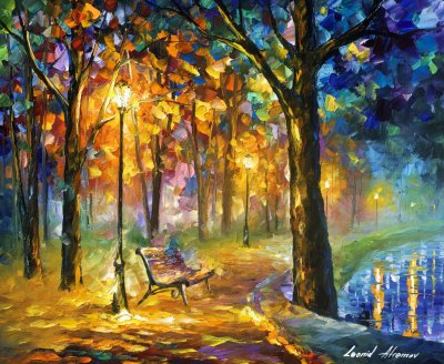SINGING PARK  oil painting on canvas
