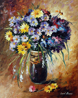 SUMMER FLOWERS  oil painting on canvas