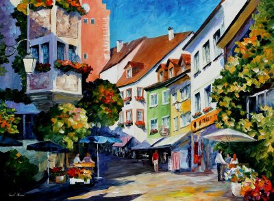 SUNNY MEERSBURG GERMANY  oil painting on canvas