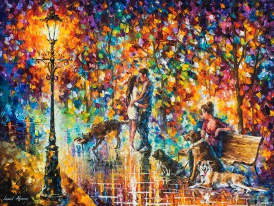 THE PARK ADVENTURE  oil painting on canvas