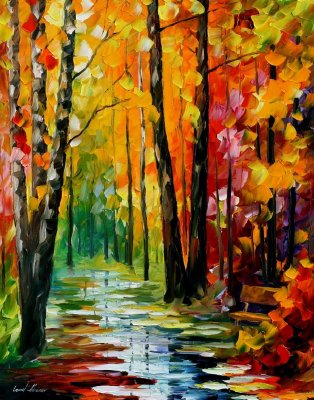 WET PATH  oil painting on canvas