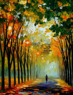 AUTUMN MOOD AND COLOUR  oil painting on canvas