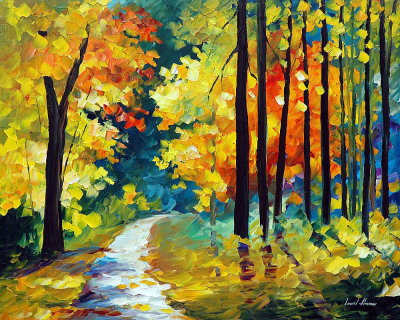 AUTUMN SUN  oil painting on canvas