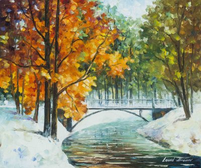 AUTUMN'S END  oil painting on canvas