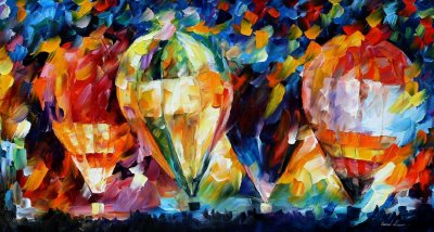 BALLOON PARADE  oil painting on canvas