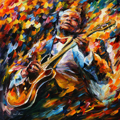 BB KING IN CONCERT  oil painting on canvas
