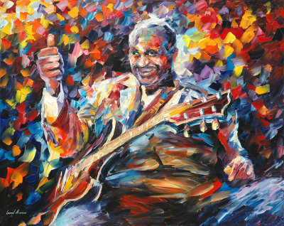 BB KING - GOOD NIGHT  oil painting on canvas