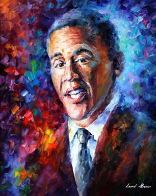 BARAK OBAMA  oil painting on canvas