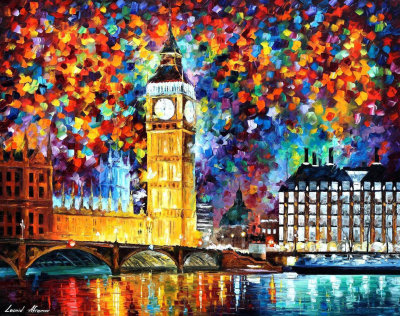 BIG BEN LONDON 2012  oil painting on canvas