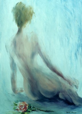 BLUE FEELINGS OF LUST  oil painting on canvas