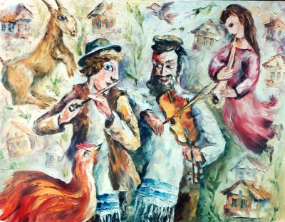 CELEBRATION OF MUSIC  oil painting on canvas