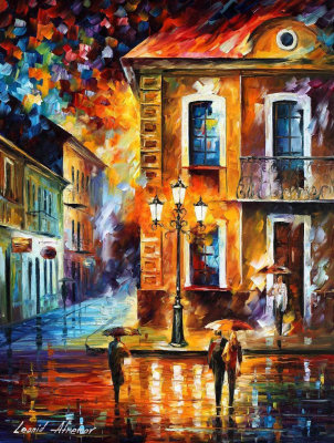 CHARMING NIGHT LIGHTS  oil painting on canvas