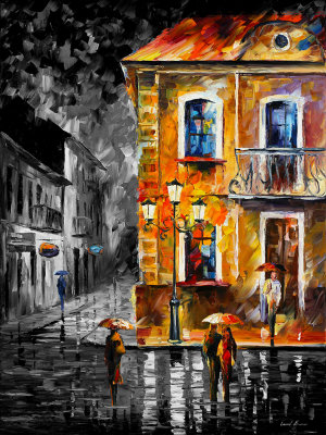 STREET CORNER  oil painting on canvas