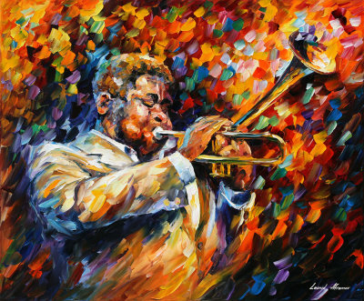 DIZZY GILLESPIE JAZZ  oil painting on canvas