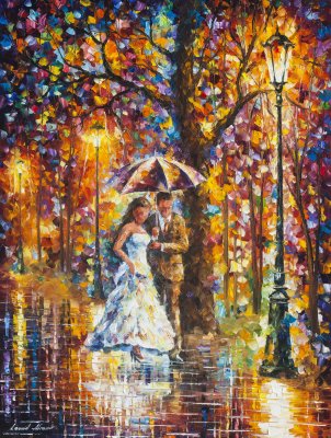 DREAM WEDDING  Original Oil Painting On Canvas By Leonid Afremov