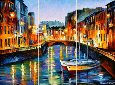 EVENING RIVER ST. PETERSBURG - SET OF 3