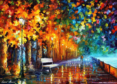 EVENING WAY TO HOME  oil painting on canvas