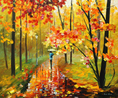 FALL PARK  oil painting on canvas