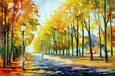 FALL'S PATH  oil painting on canvas