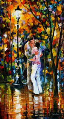 FAREWELL KISS  oil painting on canvas