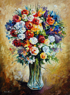 FAVORITE FLOWERS 36x48 (90cm x 120cm)  oil painting on canvas