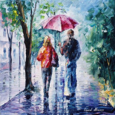 FEELINGS OF THE DRIZZLE  oil painting on canvas