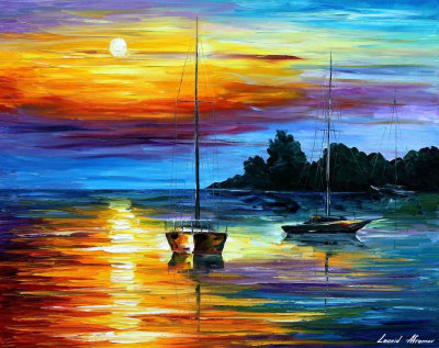 FLORIDA BEST SUNSET  oil painting on canvas