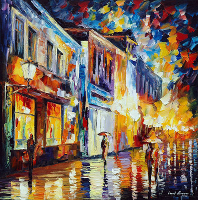 GLOWING RAIN  oil painting on canvas