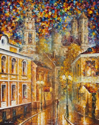 GOLD CITY  oil painting on canvas