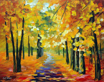 GOLDEN AUTUMN  oil painting on canvas