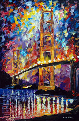 GOLDEN GATE  oil painting on canvas