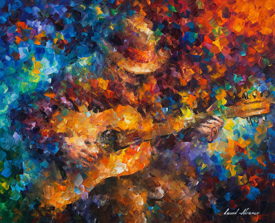 Guitar Ballad  oil painting on canvas