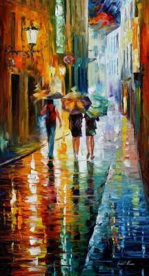 ITALIAN RAIN  oil painting on canvas