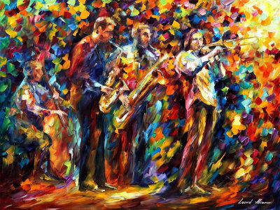 JAZZ BAND  oil painting on canvas