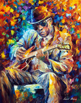 JOHN LEE HOOKER BLUES  oil painting on canvas