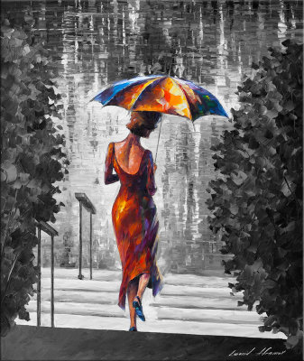 LADY IN RED  oil painting on canvas
