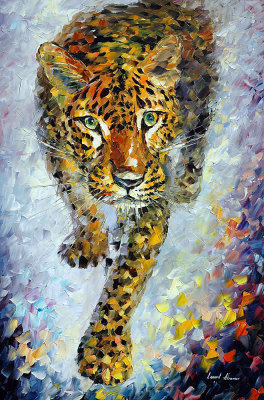 LEOPARD  oil painting on canvas