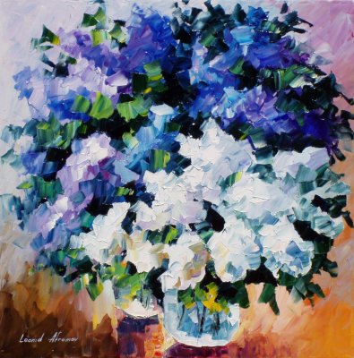 LOVELY LILACS  oil painting on canvas