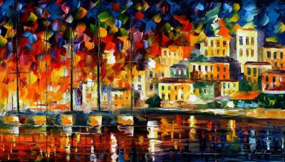 MEDITERRANEAN MOOD  oil painting on canvas