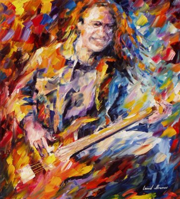 Metallica Cliff Burton  oil painting on canvas