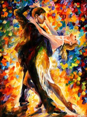 MIDNIGHT TANGO  oil painting on canvas