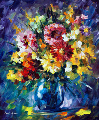 MORNING FLOWERS  oil painting on canvas