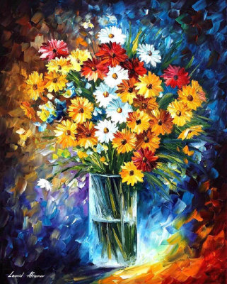 MORNING CHARM  PALETTE KNIFE Oil Painting On Canvas By Leonid Afremov