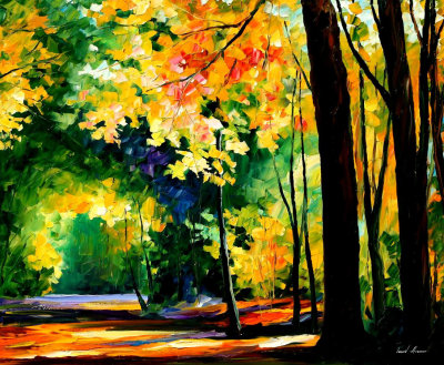MORNING FOREST oil painting on canvas