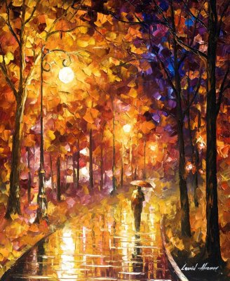 MORNING OF PASSION  PALETTE KNIFE Oil Painting On Canvas By Leonid Afremov