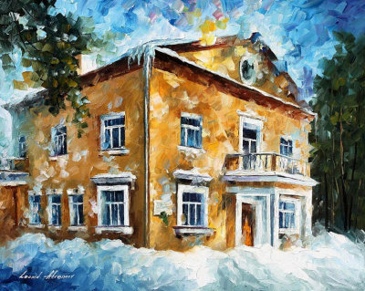 RUSSIAN HOUSE  oil painting on canvas